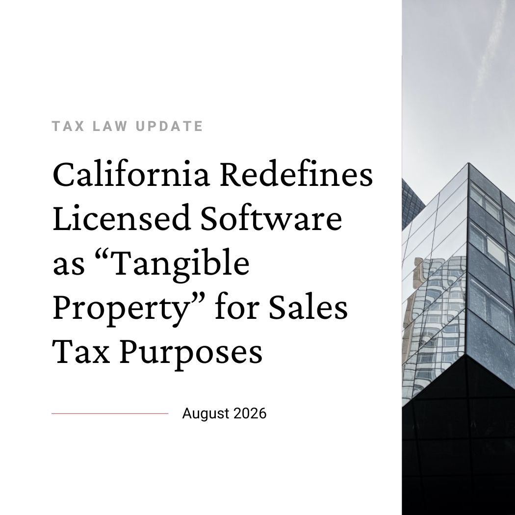 Tax Law Update